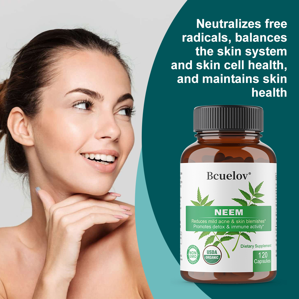 Organic Neem Leaf Capsules, He - Herbal And Wellness 评论和价格